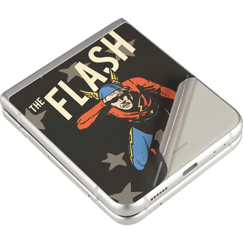DC Comics The Flash Retro Action Pose Galaxy Z Flip3 5G Skin